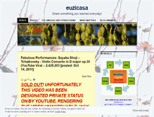 Tablet Screenshot of euzicasa.wordpress.com