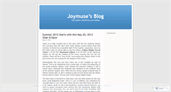 Desktop Screenshot of joycemeuse.wordpress.com