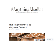 Tablet Screenshot of anythingalsoeat.wordpress.com