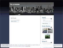 Tablet Screenshot of itsamoose.wordpress.com