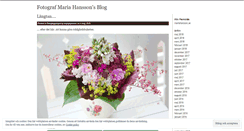 Desktop Screenshot of mariahansson.wordpress.com