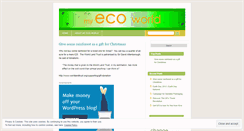 Desktop Screenshot of myecoworld.wordpress.com