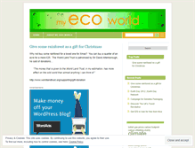 Tablet Screenshot of myecoworld.wordpress.com