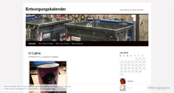 Desktop Screenshot of entsorgungskalender.wordpress.com