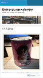 Mobile Screenshot of entsorgungskalender.wordpress.com