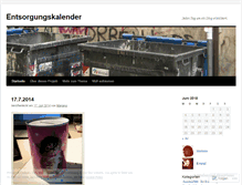 Tablet Screenshot of entsorgungskalender.wordpress.com