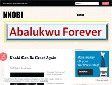 Tablet Screenshot of nnobi.wordpress.com