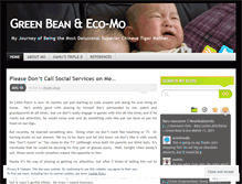 Tablet Screenshot of ecogreenbean.wordpress.com