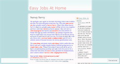 Desktop Screenshot of easyjobsathome.wordpress.com