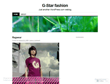 Tablet Screenshot of gstarfashion.wordpress.com