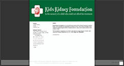 Desktop Screenshot of kidskidneyfoundation.wordpress.com