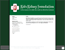 Tablet Screenshot of kidskidneyfoundation.wordpress.com