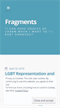 Mobile Screenshot of fragmentssynapses.wordpress.com
