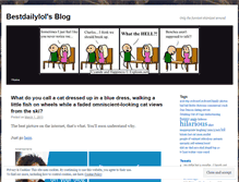 Tablet Screenshot of bestdailylol.wordpress.com