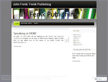 Tablet Screenshot of fenikpublishing.wordpress.com