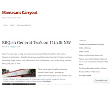 Tablet Screenshot of mamasanscarryout.wordpress.com