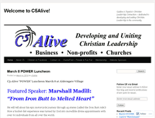 Tablet Screenshot of c5alive.wordpress.com