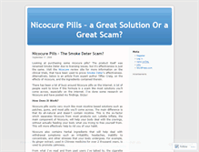 Tablet Screenshot of nicocurescam.wordpress.com