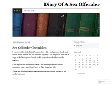 Tablet Screenshot of diaryofasexoffender.wordpress.com