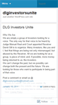 Mobile Screenshot of dlginvestorsunite.wordpress.com