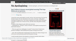 Desktop Screenshot of noapologizing.wordpress.com