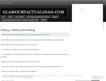 Tablet Screenshot of glamouryactualidad.wordpress.com