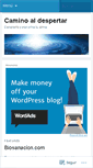 Mobile Screenshot of caminoaldespertar.wordpress.com