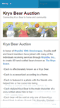 Mobile Screenshot of krysbearauction.wordpress.com