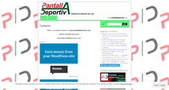 Desktop Screenshot of pantalladeportiva.wordpress.com