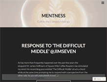 Tablet Screenshot of mentness.wordpress.com