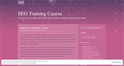Desktop Screenshot of professionalseotrainingcourses.wordpress.com