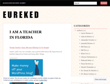 Tablet Screenshot of eureked.wordpress.com