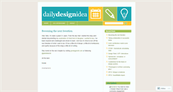 Desktop Screenshot of dailydesignidea.wordpress.com