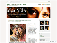 Tablet Screenshot of missindiaaustralia.wordpress.com