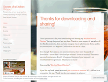 Tablet Screenshot of kitchenwizard.wordpress.com