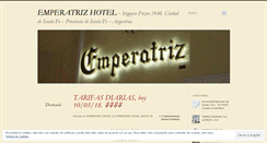 Desktop Screenshot of emperatrizhotel.wordpress.com