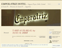 Tablet Screenshot of emperatrizhotel.wordpress.com