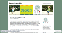 Desktop Screenshot of espacoimaginario.wordpress.com
