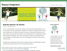 Tablet Screenshot of espacoimaginario.wordpress.com