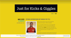 Desktop Screenshot of kickstothegiggles.wordpress.com