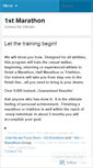 Mobile Screenshot of marathon1st.wordpress.com