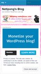 Mobile Screenshot of netipong.wordpress.com