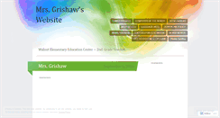 Desktop Screenshot of mrsgrishaw.wordpress.com