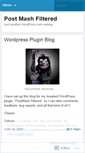 Mobile Screenshot of postmashfiltered.wordpress.com