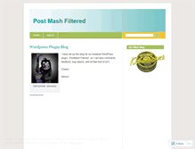 Tablet Screenshot of postmashfiltered.wordpress.com