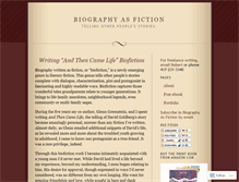 Tablet Screenshot of biofiction.wordpress.com