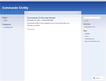 Tablet Screenshot of commandocivility.wordpress.com