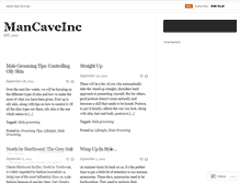 Tablet Screenshot of mancaveinc.wordpress.com