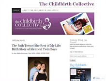 Tablet Screenshot of childbirthcollective.wordpress.com