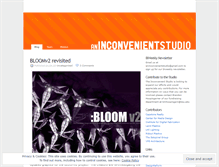 Tablet Screenshot of inconvenientstudio.wordpress.com